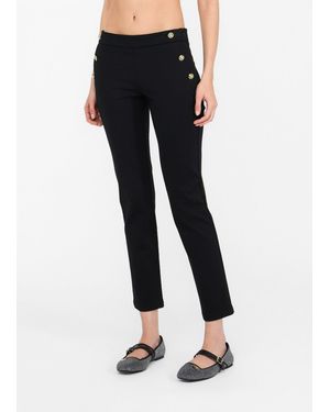 Liu Jo Liu Jo Pantaloni Skinny Con Bottoni - Blu
