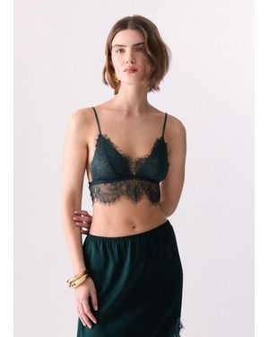 Liu Jo Bralette De Encaje Chantilly - Negro