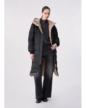Liu Jo Wendbare Steppjacke - Schwarz
