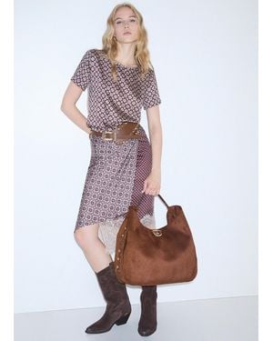 Liu Jo Bolso Hobo Grande Con Tachuelas - Multicolor
