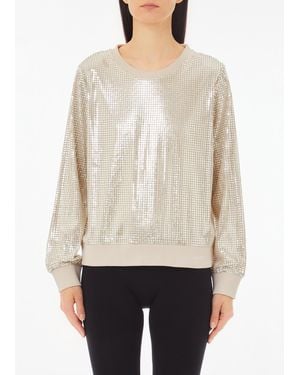 Liu Jo Sudadera Con Lentejuelas - Blanco
