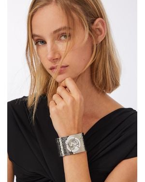 Liu Jo Bracciale Rigido Con Maxi Fiore - Nero
