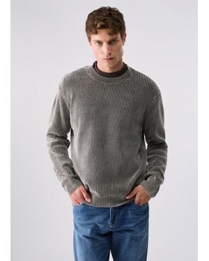 Liu Jo Stonewash-Pullover - Grau