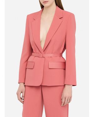 Liu Jo Blazer Con Cintura - Rosa