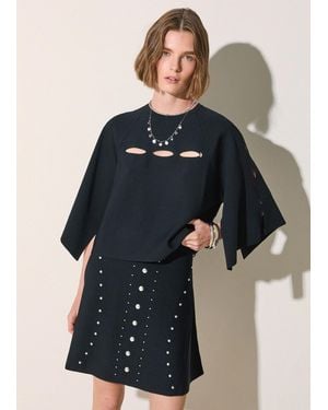 Liu Jo Pullover Mit Cut-Out - Blau