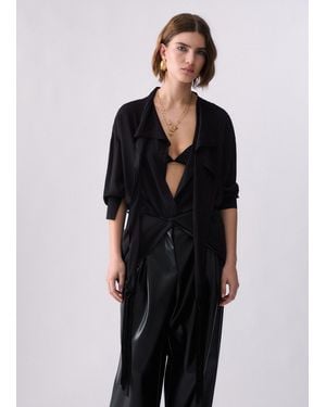 Liu Jo Camisa Con Bufanda - Negro