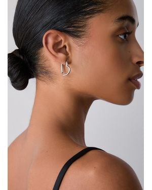 Liu Jo Pendientes En Forma De Corazón - Negro
