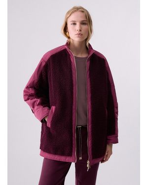 Liu Jo Oversize Teddy Bomberjacke - Rot