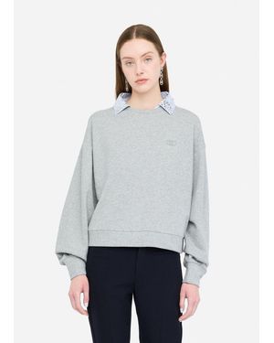Liu Jo Liu Jo Sweatshirt Mit Strass - Grau