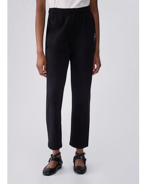 Liu Jo Pantalones De Felpa De Corte Regular - Negro