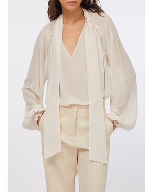 Liu Jo Blusa En Georgette - Neutro