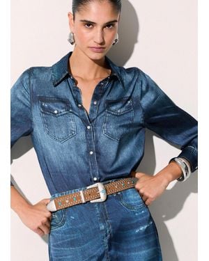 Liu Jo Liu Jo Ceinture Avec Clous Émaillés - Bleu