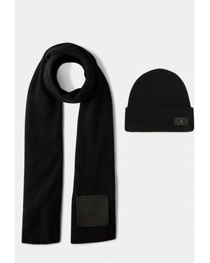 Liu Jo Conjunto De Gorro Y Bufanda - Negro