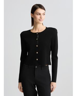 Liu Jo Liu Jo Giacca Nera In Maglia - Nero