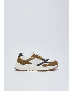 Liu Jo Herren-Sneaker Aus Veloursleder Und Mesh - Weiß