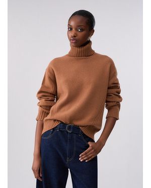 Liu Jo Rollkragenpullover Aus Wolle - Blau