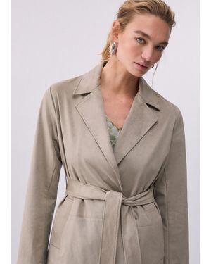 Liu Jo Chaqueta Sintética Efecto Ante - Gris