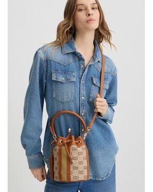 Liu Jo Liu Jo Kleine Jacquard-Beuteltasche - Blau