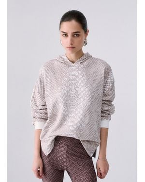 Liu Jo Sudadera Con Estampado Animal - Blanco