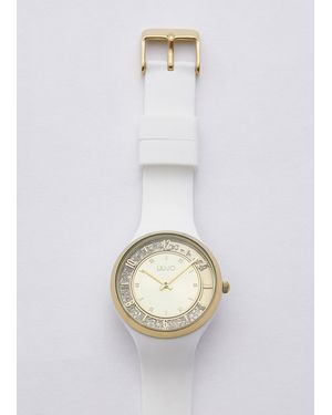 Liu Jo Reloj De Silicona Con Destellos - Blanco