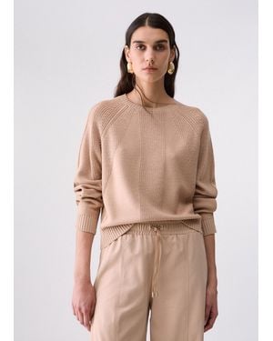 Liu Jo Pull En Mélange De Laine Avec Boutons - Neutre