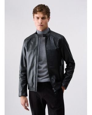 Liu Jo Chaqueta Biker De Cuero - Gris