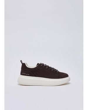 Liu Jo Plattform-Sneakers Aus Wildleder - Weiß