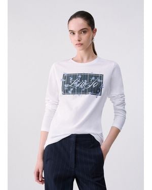 Liu Jo Camiseta Con Logo - Blanco