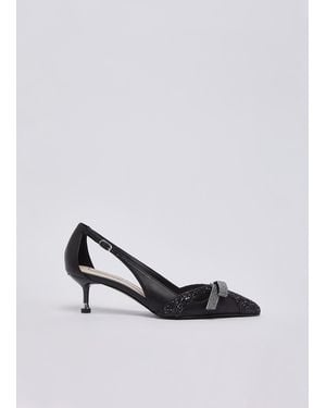 Liu Jo Glitzer-Pumps Mit Cut-Outs - Weiß