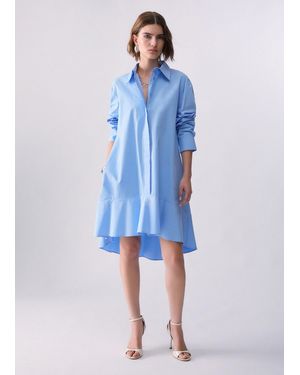 Liu Jo Popeline-Hemdkleid - Blau