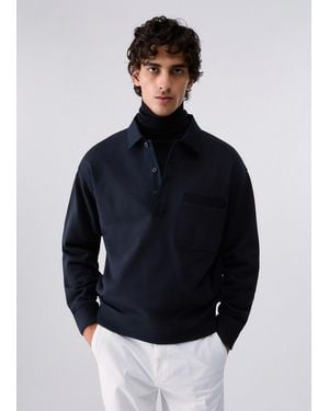 Liu Jo Sudadera Con Cuello - Azul