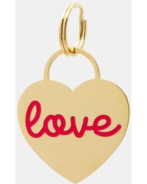 Liu Jo Medallitas De Corazón Con Estampado Love - Blanco