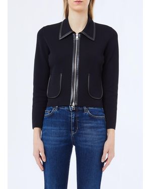 Liu Jo Chaqueta Corta De Punto - Azul