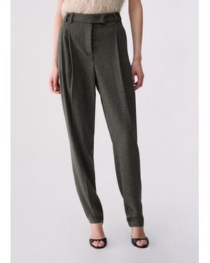 Liu Jo Tweed-Hose - Schwarz