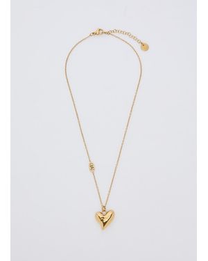 Liu Jo Collar Con Corazón Escultórico - Blanco