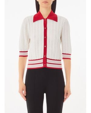 Liu Jo Cardigan De Punto - Rojo
