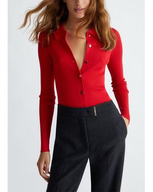 Liu Jo Liu Jo Cardigan Avec Col - Rouge