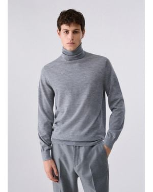 Liu Jo Rollkragenpullover Aus Merinowolle - Blau