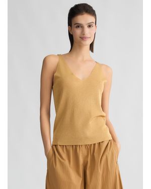 Liu Jo Liu Jo Top In Maglia Color Oro - Multicolore