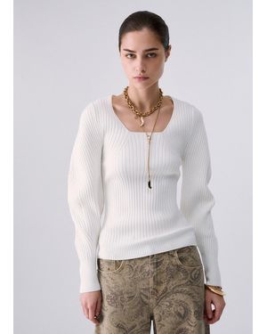 Liu Jo Pullover Mit Ballonärmeln - Grau