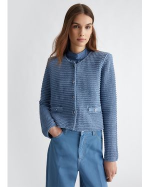 Liu Jo Liu Jo Cardigan In Maglia - Blu