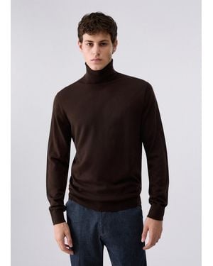 Liu Jo Rollkragenpullover Aus Merinowolle - Blau