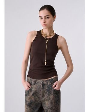 Liu Jo Top En Jersey - Negro
