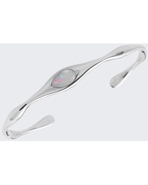 Liu Jo Bracciale Rigido Con Pietra - Bianco