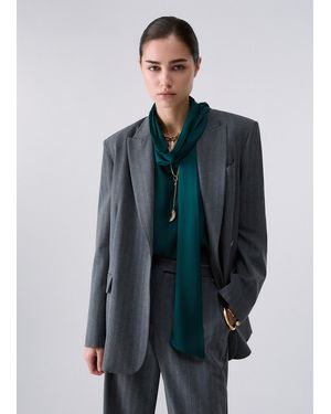 Liu Jo Blazer Mit Schmuckknopf - Grau