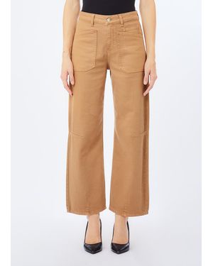 Liu Jo Pantalón Carrot Fit De Talle Alto - Neutro