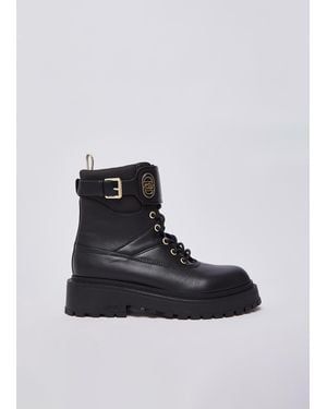Liu Jo Schnürboots Aus Leder Und Nylon - Blau