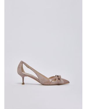 Liu Jo Pumps Aus Veloursleder Mit Cut-Outs - Weiß