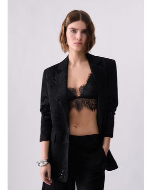 Liu Jo Jacke Mit Juwelenstickerei - Schwarz