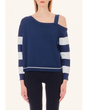 Liu Jo Liu Jo Maglia Con Righe E Logo - Blu